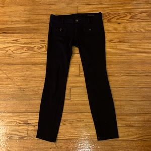 Citizens of Humanity Black Cotton and Spandex Knit Jeans